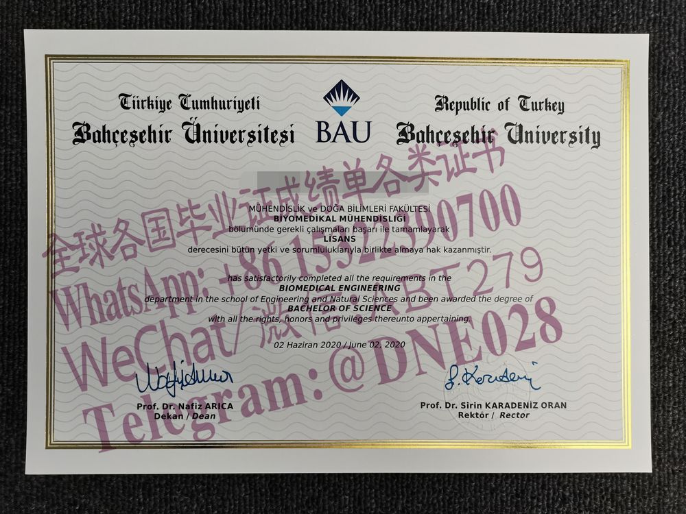 购买假土耳其巴赫塞希尔大学毕业证多少钱