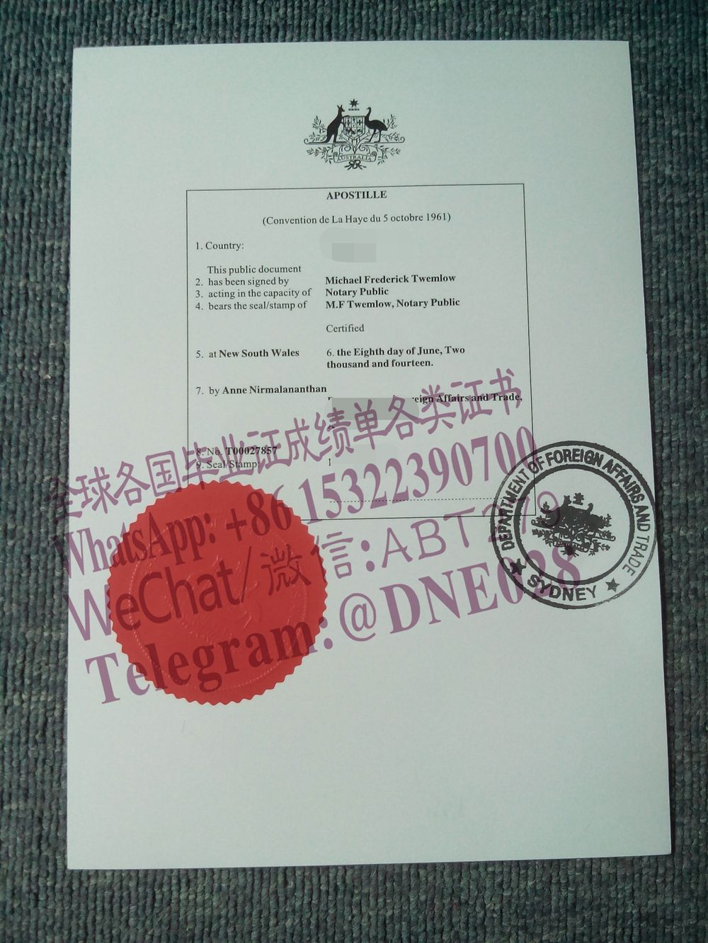 购买假悉尼认证毕业证多少钱